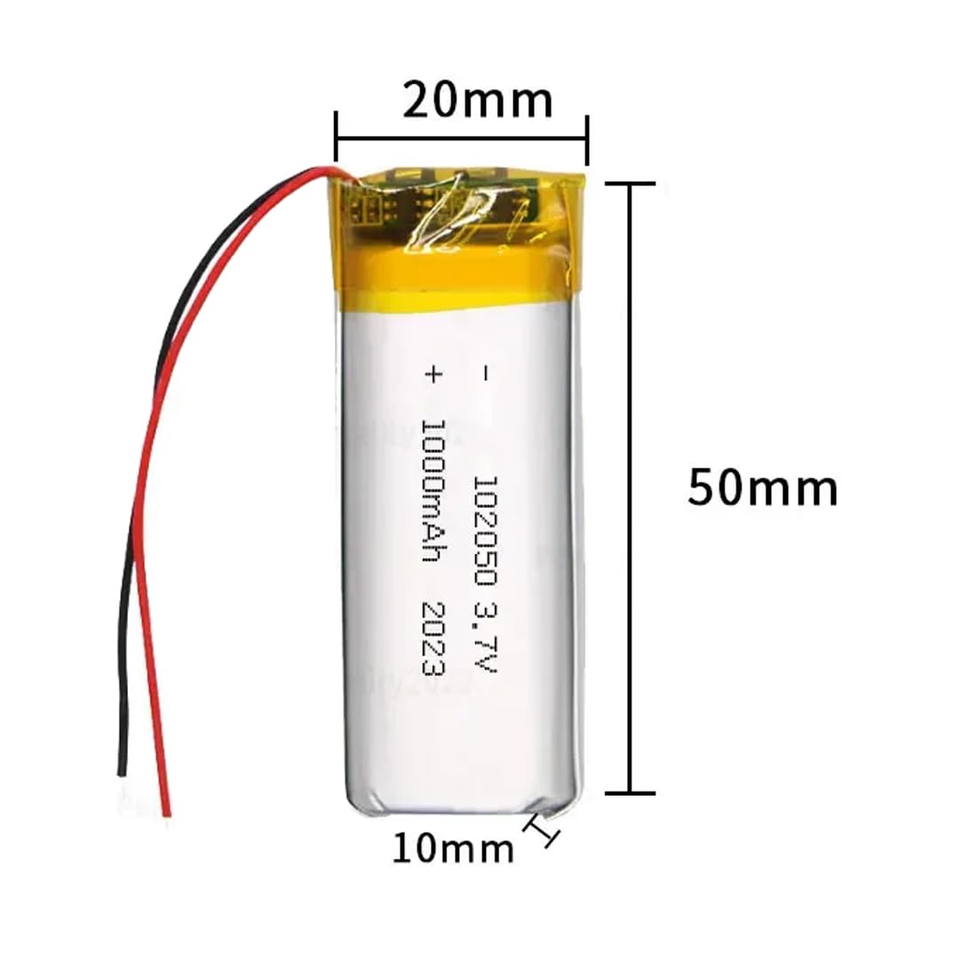 Amazon | 互换 バッテリー102050 1000mAh 3.7V修理交換用電池2個の